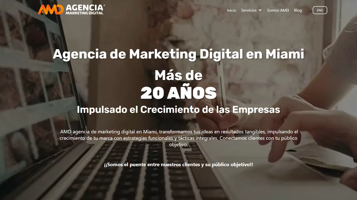 mejores agencias de marketing digital en Miami Página de inicio de amd agencia de marketing digital, agencia de marketing digital en miami
